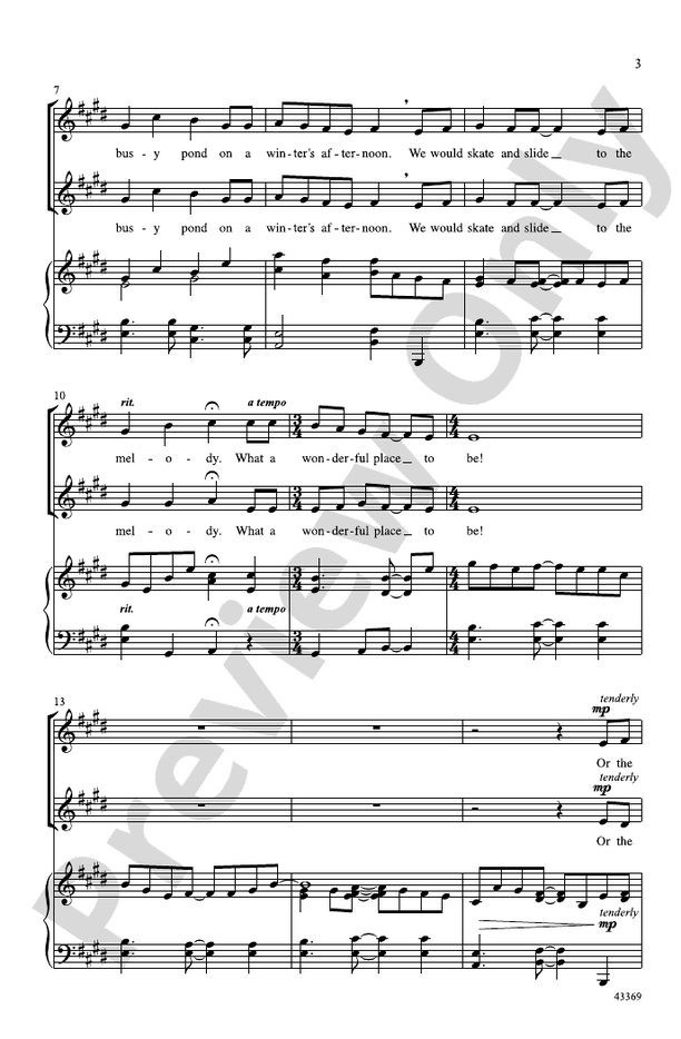 If the Snow Could Sing – 2-Part Choral Octavo (Digital Download)