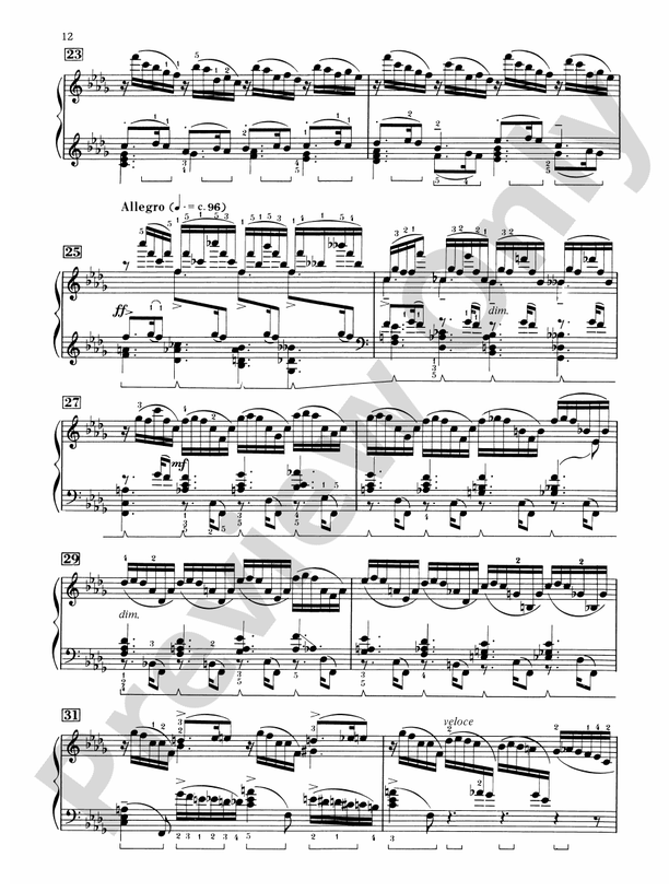 Rachmaninoff - 13 Preludes, Opus 32 - Piano (Digital Download)