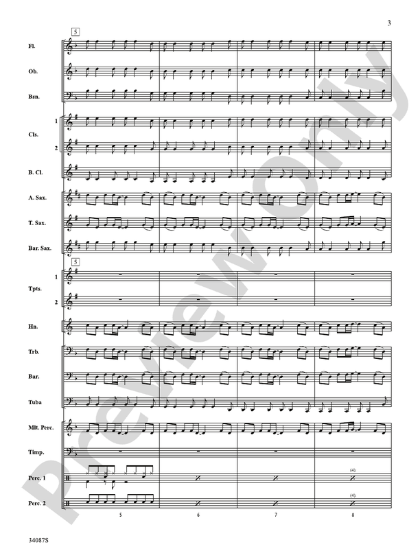 Last Friday Night (T.G.I.F.) - Concert Band Conductor Score & Parts (Digital Download)