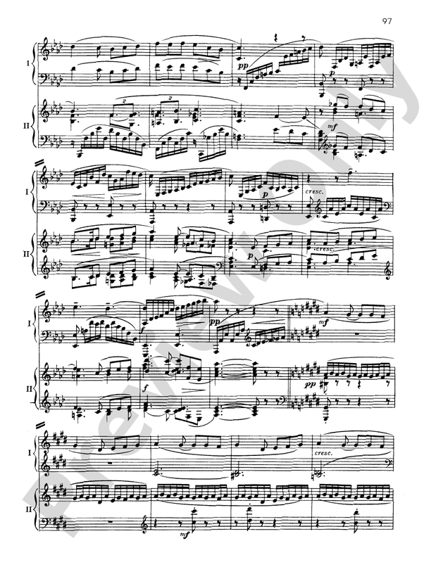 Suite No. 2, Opus 17 - III. Romance - 2 Pianos, 4 Hands (Digital Download)