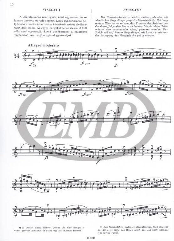 Mazas - Etudes Op36 Volume 2 Etudes Brillantes - Violin Solo EMB Z2245
