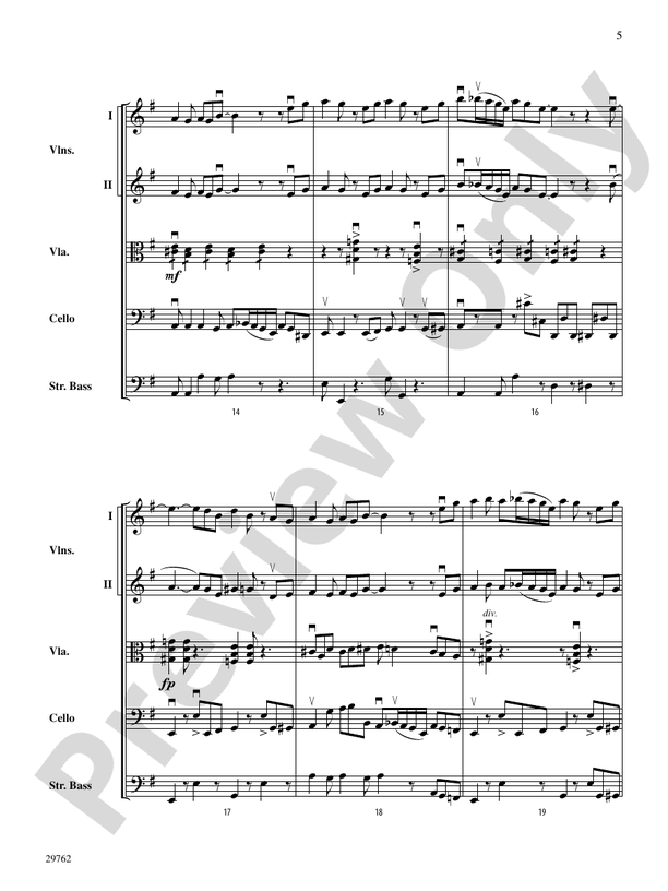 Steel City Strut – String Orchestra Conductor Score & Parts (Digital Download)