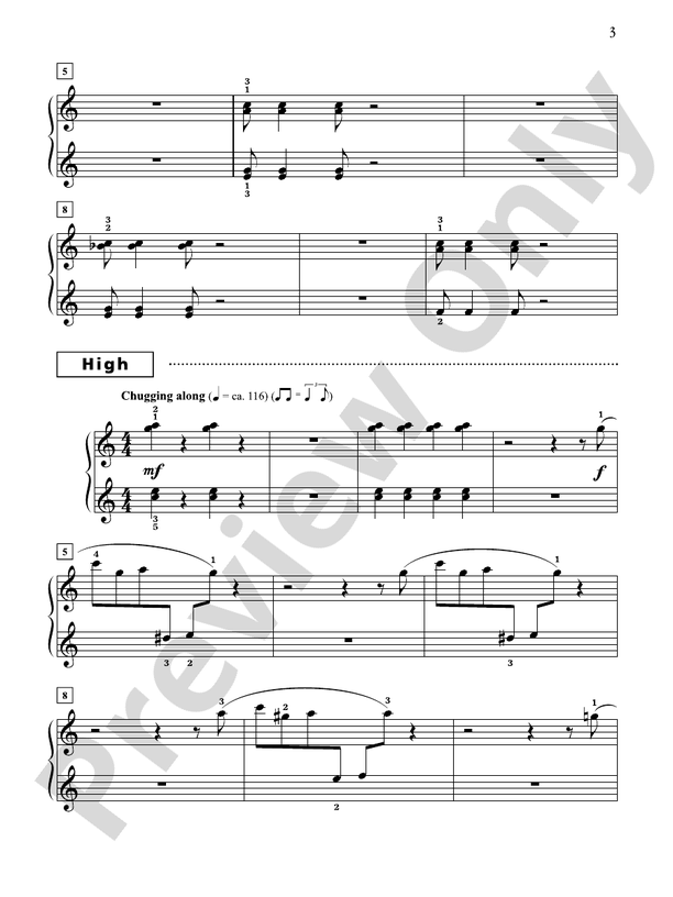 Choo-Choo Boogie - 1 Piano, 6 Hands (Digital Download)