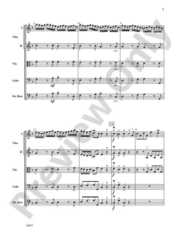 Concerto Albinoni – String Orchestra Conductor Score & Parts (Digital Download)