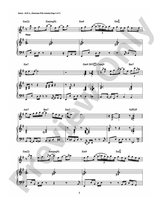 M.W.A. (Musicians With Attitude) - Piano (Digital Download)