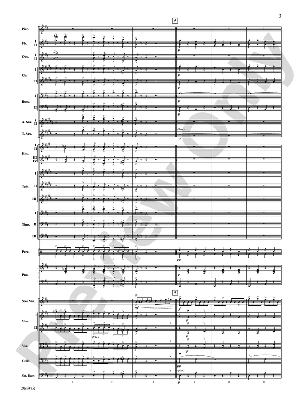 Fiddle-Faddle for Soloist and Full Orchestra – Full Orchestra Conductor Score & Parts (Digital Download)