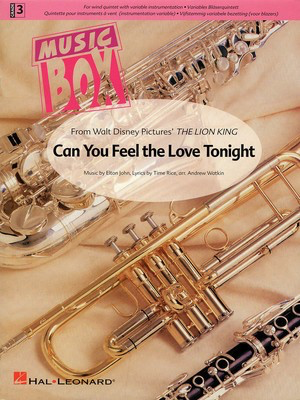 Can You Feel the Love Tonight - Music Box Variable Wind Quintet plus Percussion - Elton John - Andrew Watkin De Haske Publications Wind Quintet Score/Parts