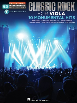 Classic Rock - Viola Easy Instrumental Play-Along Book with Online Audio Tracks - Viola Hal Leonard Viola Solo Sftcvr/Online Audio