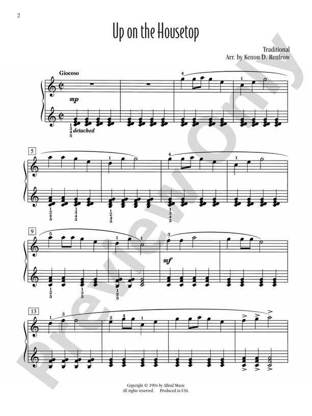 Up on the Housetop - DSM-PS-0016688 - Piano (Digital Download)