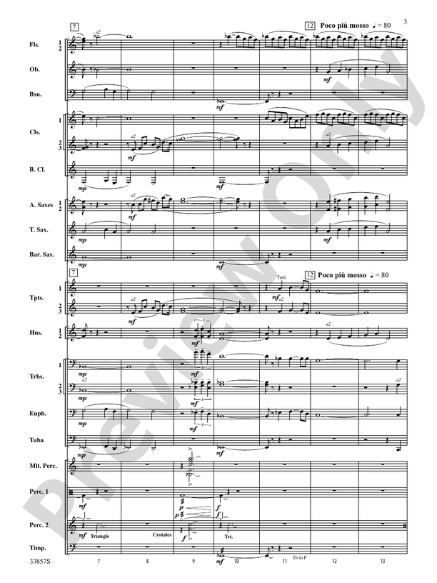 One Thousand Cranes - Concert Band Conductor Score & Parts (Digital Download)