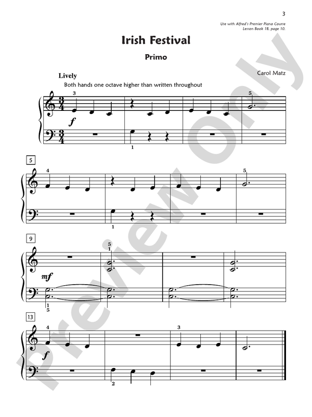 Premier Piano Course, Duet 1B - 1 Piano, 4 Hands (Digital Download)