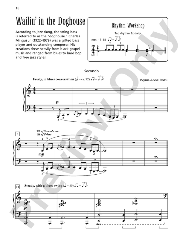 Wailin' in the Doghouse - 1 Piano, 4 Hands (Digital Download)