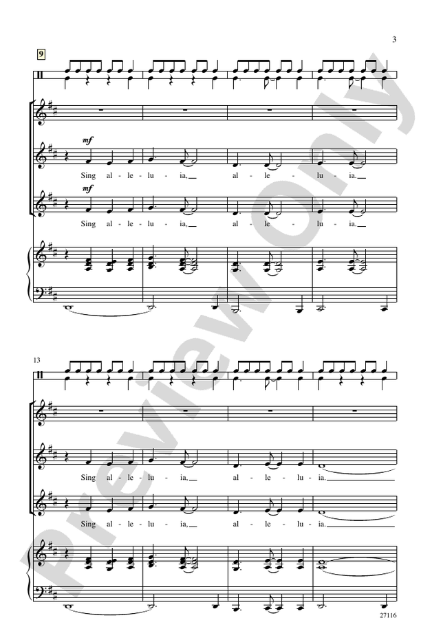 African Alleluia - SSA Choral Octavo (Digital Download)