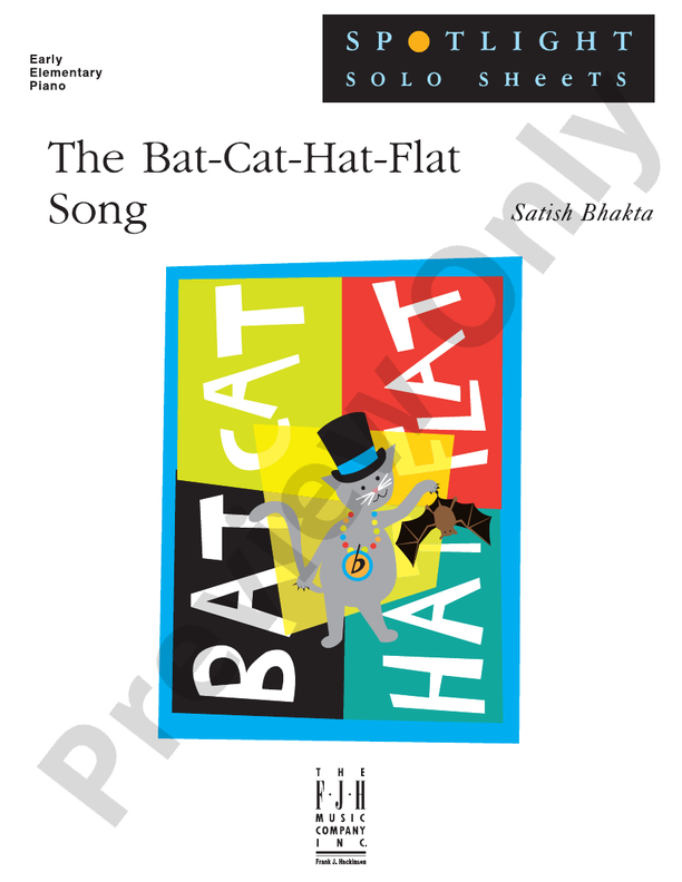 The Bat-Cat-Hat-Flat Song - Piano (Digital Download)