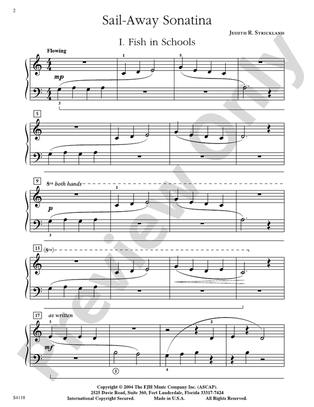 Sail-Away Sonatina - Piano (Digital Download)