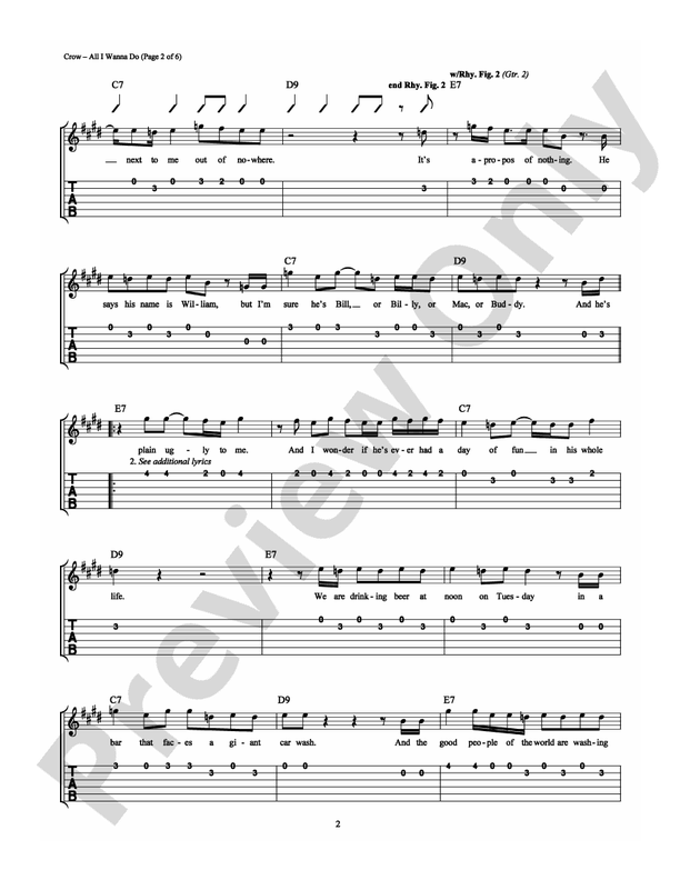 All I Wanna Do - Easy Guitar (Digital Download)