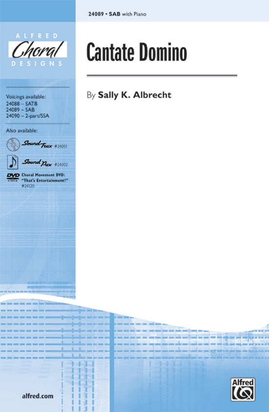 Cantate Domino - Arr. Sally K. Albrecht – SAB Choral Octavo (Digital Download)
