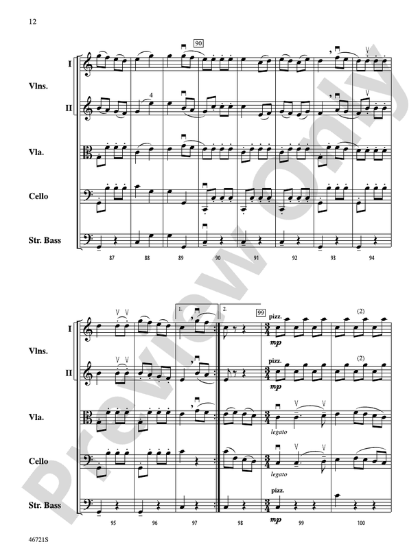 Petrushka - String Orchestra Conductor Score & Parts (Digital Download)