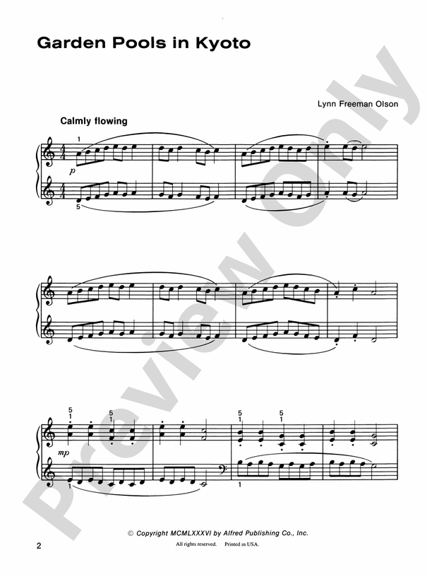 Garden Pools in Kyoto - Piano (Digital Download)