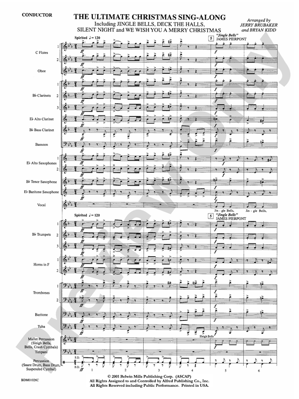 The Ultimate Christmas Sing-Along - Concert Band Conductor Score & Parts (Digital Download)