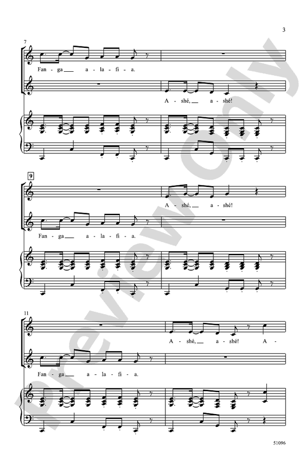 Fanga Alafia - 2 Part Treble Choral Octavo (Digital Download)