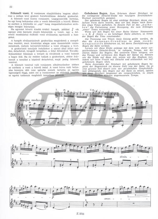 Dont - Gradus ad Parnassum Op38/3 - Violin/2nd Violin Accompaniment EMB Z2215