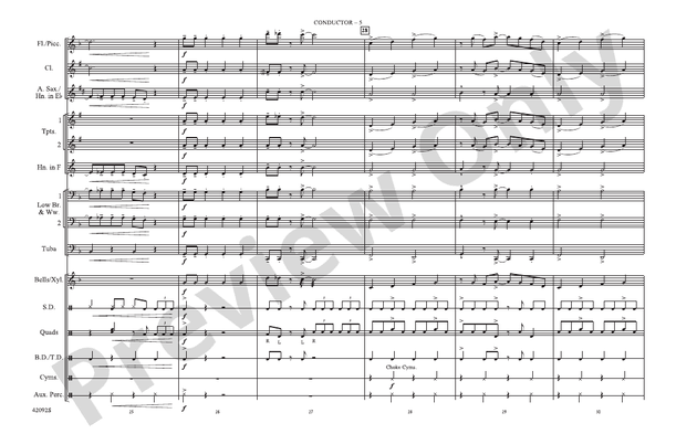 Come Go with Me – Marching Band Conductor Score & Parts (Digital Download)