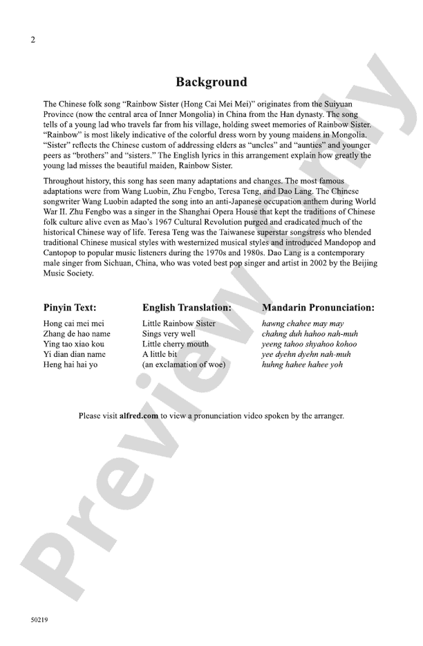 Rainbow Sister - TTB Choral Octavo (Digital Download)