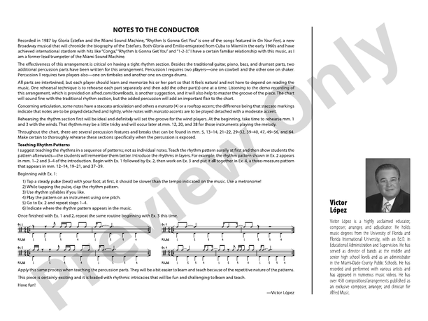 Rhythm Is Gonna Get You – Jazz Ensemble Conductor Score & Parts (Digital Download)