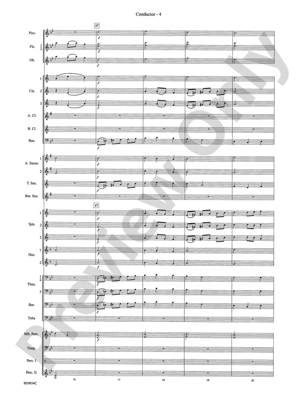 Fantasia for Christmas (based on "The Ukranian Bell Carol") - Concert Band Conductor Score & Parts (Digital Download)