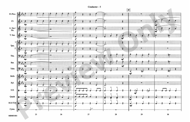 Sleigh Ride – Marching Band Conductor Score & Parts (Digital Download)
