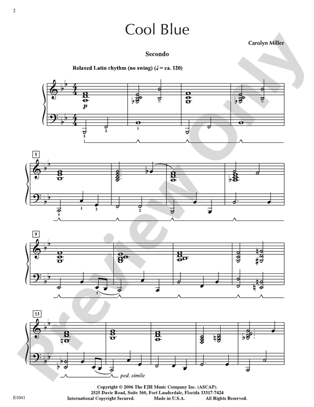 Cool Blue - DSM-DE1041 - Piano (Digital Download)