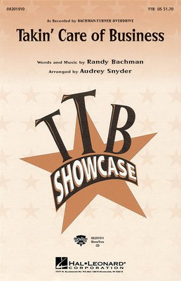 Takin' Care of Business - Randy Bachman - Audrey Snyder Hal Leonard ShowTrax CD CD