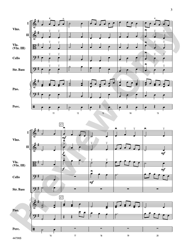 French Dance - String Orchestra Conductor Score & Parts (Digital Download)