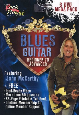 John McCarthy - Blues Guitar Mega Pack - 3-DVD Mega Pack - Guitar John McCarthy Rock House DVD