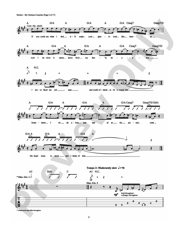 My Oedipus Complex - Guitar TAB (Digital Download)