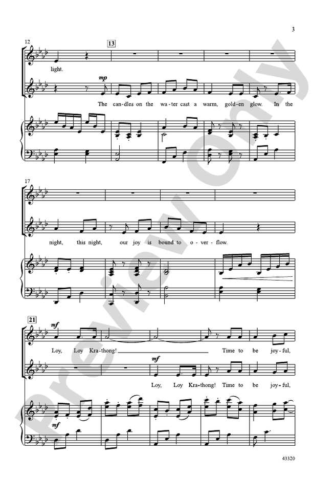 Loy Krathong – 2-Part Choral Octavo (Digital Download)
