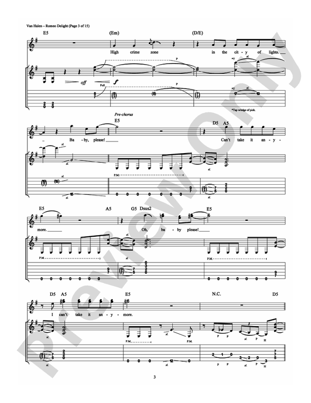 Romeo Delight - Guitar TAB (Digital Download)
