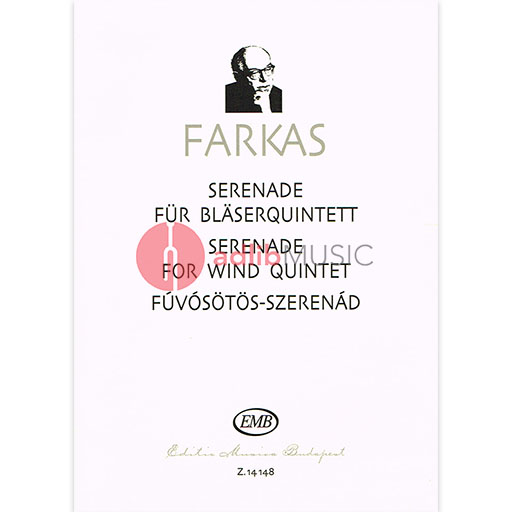 SERENADE FOR WOODWIND QUINTET [SCORE & PARTS] - FARKAS - QUINTETS MIXED - EMB