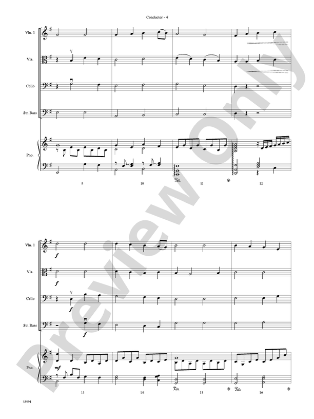Around the World in One Concert – String Orchestra Conductor Score & Parts (Digital Download)