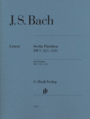 Partitas Comp Bwv 825-830 Without Fingering - Johann Sebastian Bach - Piano G. Henle Verlag Piano Solo