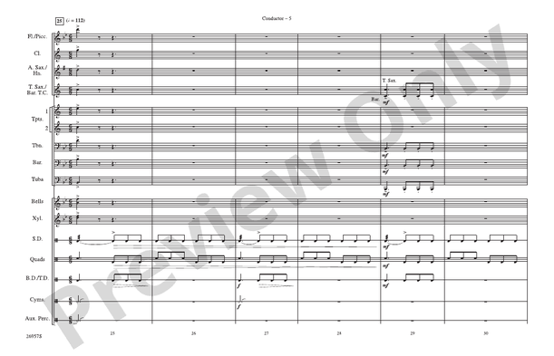 Superman Opener – Marching Band Conductor Score & Parts (Digital Download)