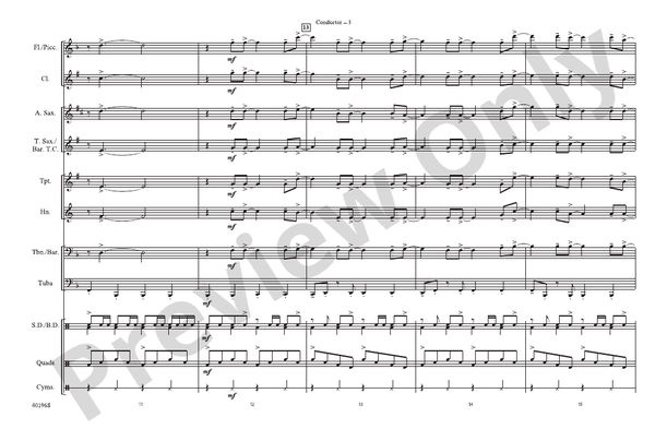 Part of Me – Marching Band Conductor Score & Parts (Digital Download)