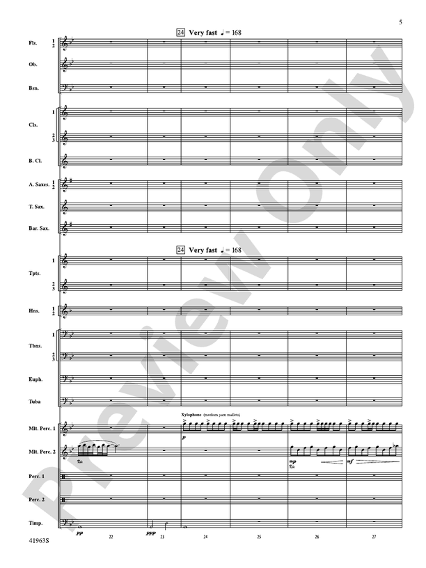 Sky Bound - Concert Band Conductor Score & Parts (Digital Download)
