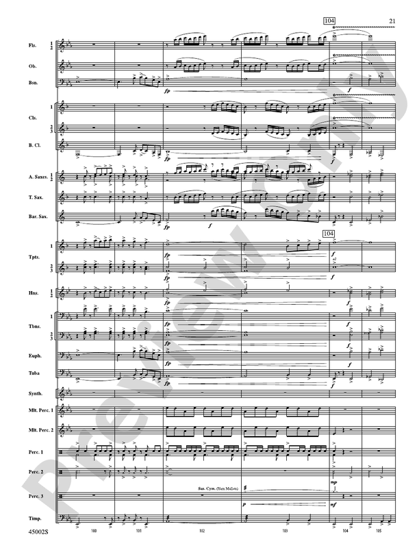 Winds of Change - Concert Band Conductor Score & Parts (Digital Download)