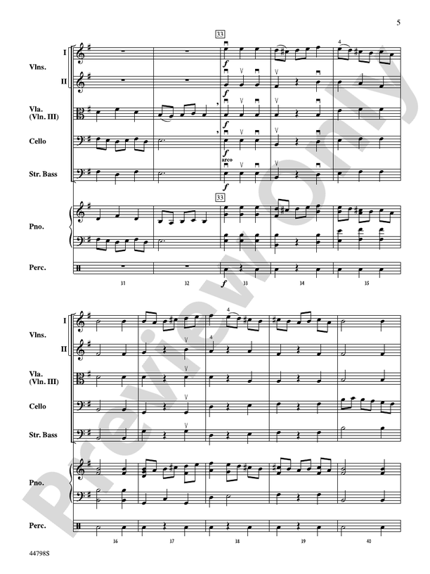 French Dance - String Orchestra Conductor Score & Parts (Digital Download)