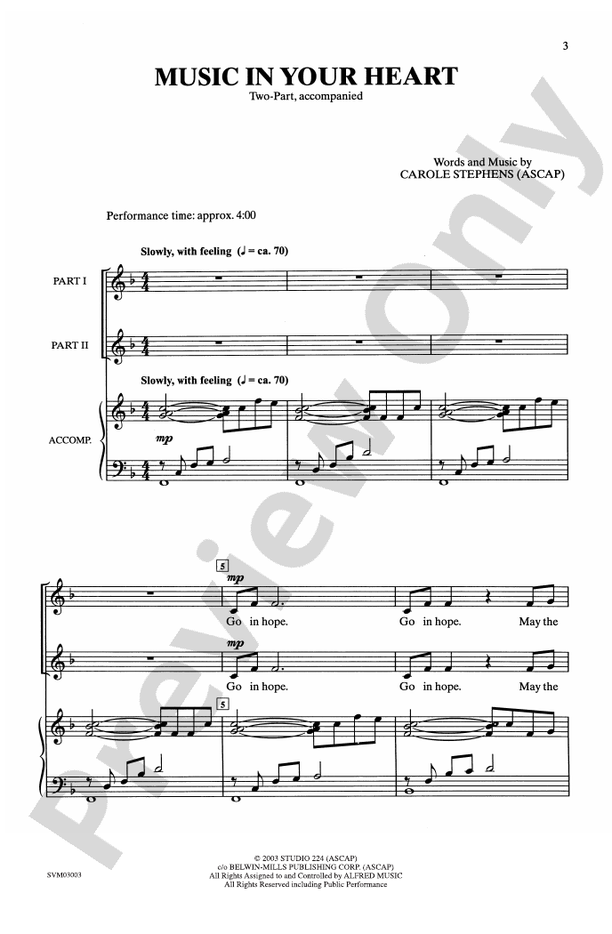 Music in Your Heart - 2-Part Choral Octavo (Digital Download)