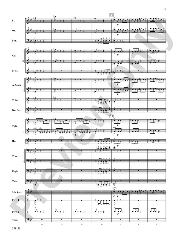 La Tregenda - Concert Band Conductor Score & Parts (Digital Download)
