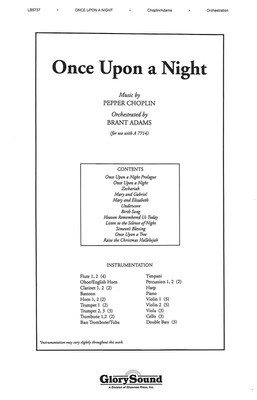 Once Upon a Night - Pepper Choplin - Brant Adams Shawnee Press Score/Parts