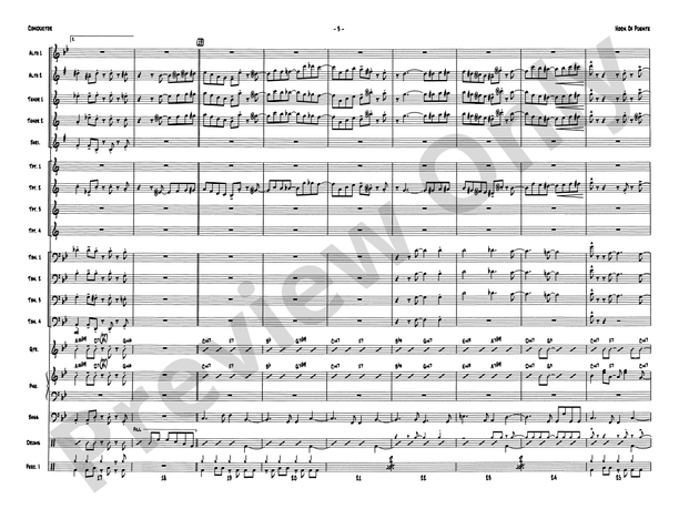 Horn of Puente (Grade 5.5) - Jazz Ensemble Conductor Score & Parts (Digital Download)